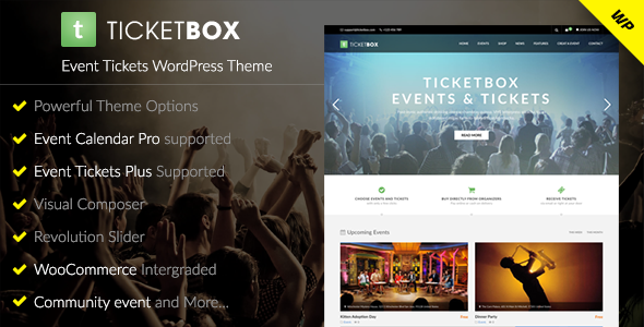 TicketBox - Event Tickets WordPress Theme